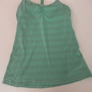 Nike Mint Green Striped Tank Top